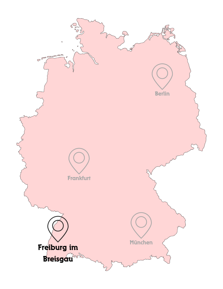Lage Freiburg im Breisgau