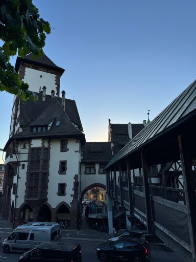 Schwabentro Sicht auf das Schwabentor Freiburg